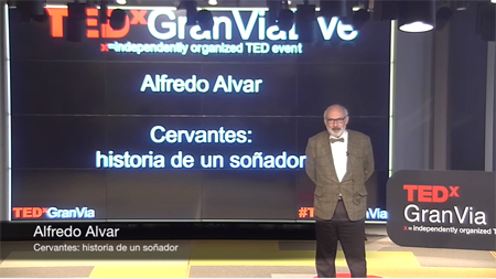 Alfredo Alvar (IH) participa en TEDxGranVía con una charla sobre Cervantes