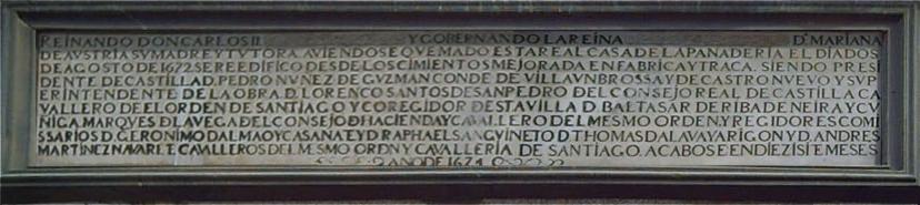 La segunda inscripción de la Plaza Mayor de Madrid (Casa de la Panadería)