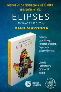 Presentación del libro "Elipses", de Juan Mayorga