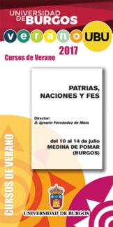 Curso de Verano 2017: "Patrias, Naciones y Fes"