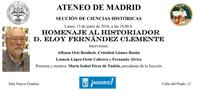 Homenaje al Historiador D. Eloy Fernández Clemente
