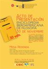 Simposio Internacional Pensar en español. El Siglo XX en la Enciclopedia Iberoamericana de Filosofía
