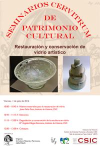 Seminarios Cervitrum de Patrimonio Cultural: "Restauración y conservación de vidrio artístico"