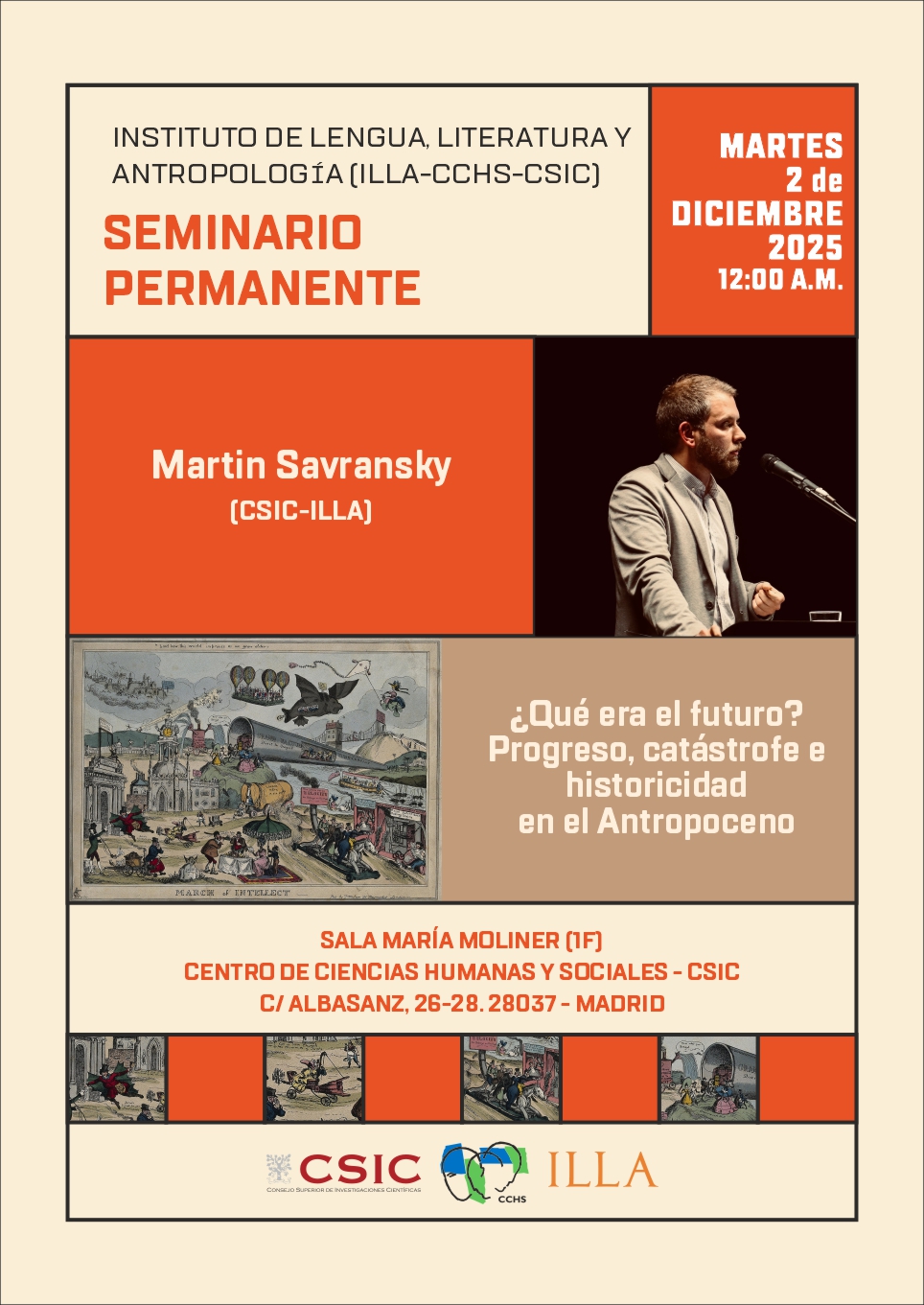 Seminario permanente del ILLA: "¿Qué era el futuro? Progreso, catástrofe e historicidad en el Antropoceno"