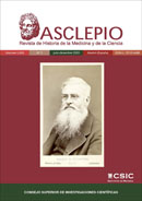 "Asclepio. Revista de Historia de la Medicina y de la Ciencia" publica el Vol. 72, Nº 2 de 2020 Portada de la revista