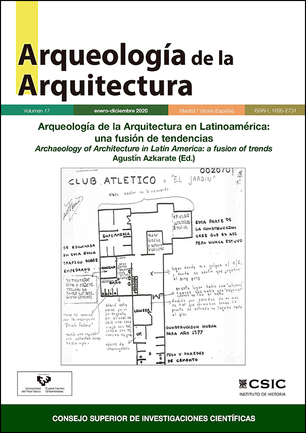 La revista "Arqueología de la Arquitectura" publica el nº 17 de 2020 Portada de la revista