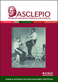Publicado el Vol. 68, nº 2 de 2016 de la revista "Asclepio" Portada de la revista