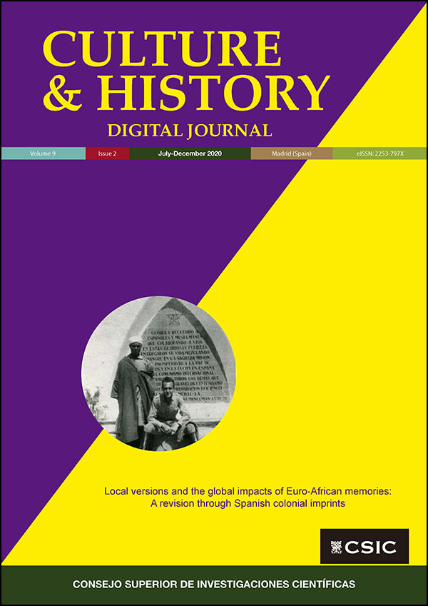 "Culture & History Digital Journal', revista del Instituto de Historia, publica el Vol. 9, nº 2 de 2020 Portada de la revista