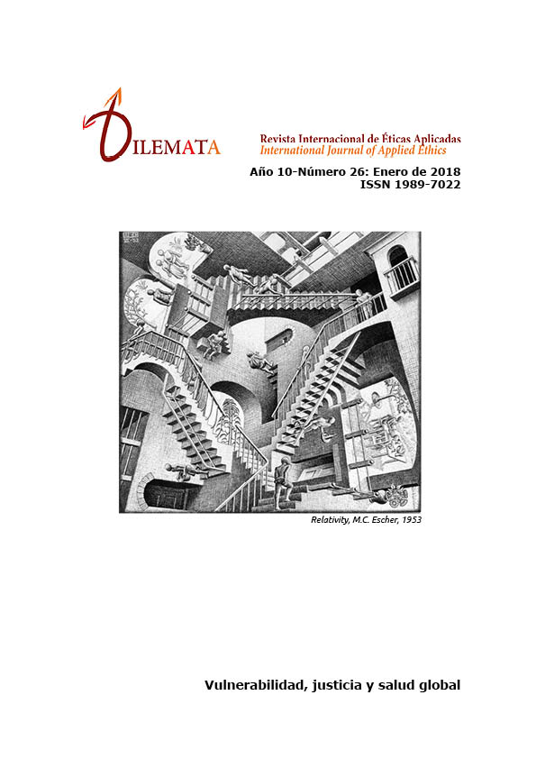 Se publica en la web el número 26 de DILEMATA. Revista Internacional de Éticas Aplicadas Portada de la revista