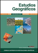 Publicado el Vol. 77, nº 280 (2016) de la revista "Estudios Geográficos" Portada de la revista