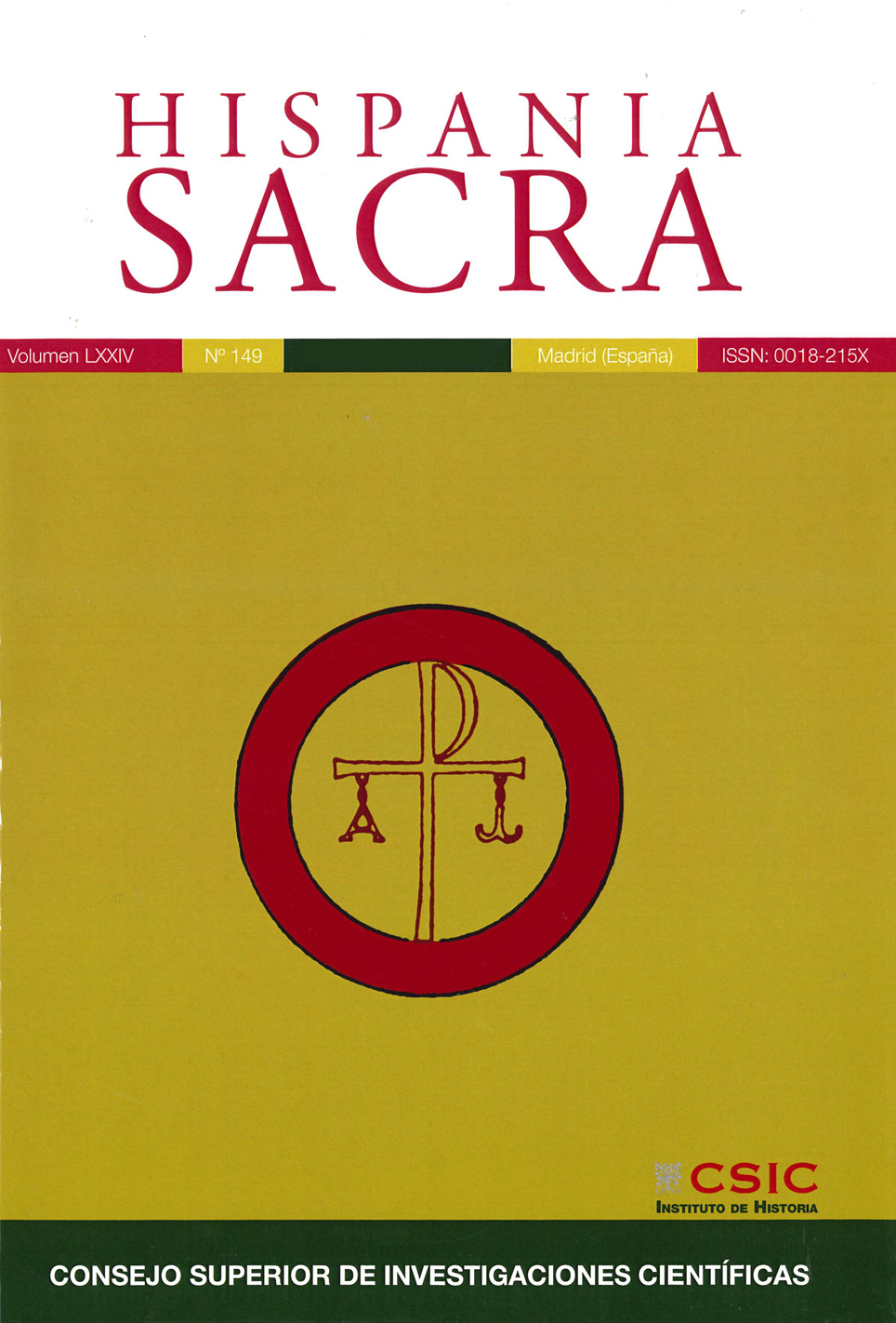 La revista "Hispania Sacra" publica su último número