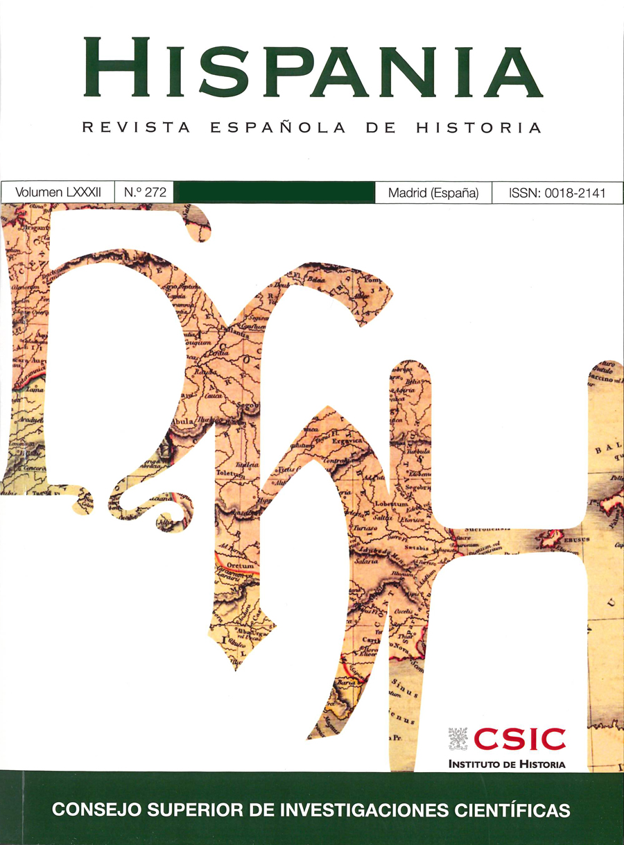 Disponible el Vol. 76, nº 254 (2016) de la revista "Hispania" Portada de la revista