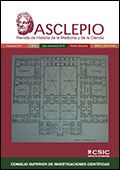 "Asclepio. Revista de Historia de la Medicina y de la Ciencia" publica el Vol. 70, Nº 2 de 2018 Portada de la revista