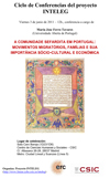 Ciclo de Conferencias del Proyecto INTELEG: "A comunidade sefardita em Portugal: movimentos migratórios, famílias e sua importância sócio-cultural e económica"