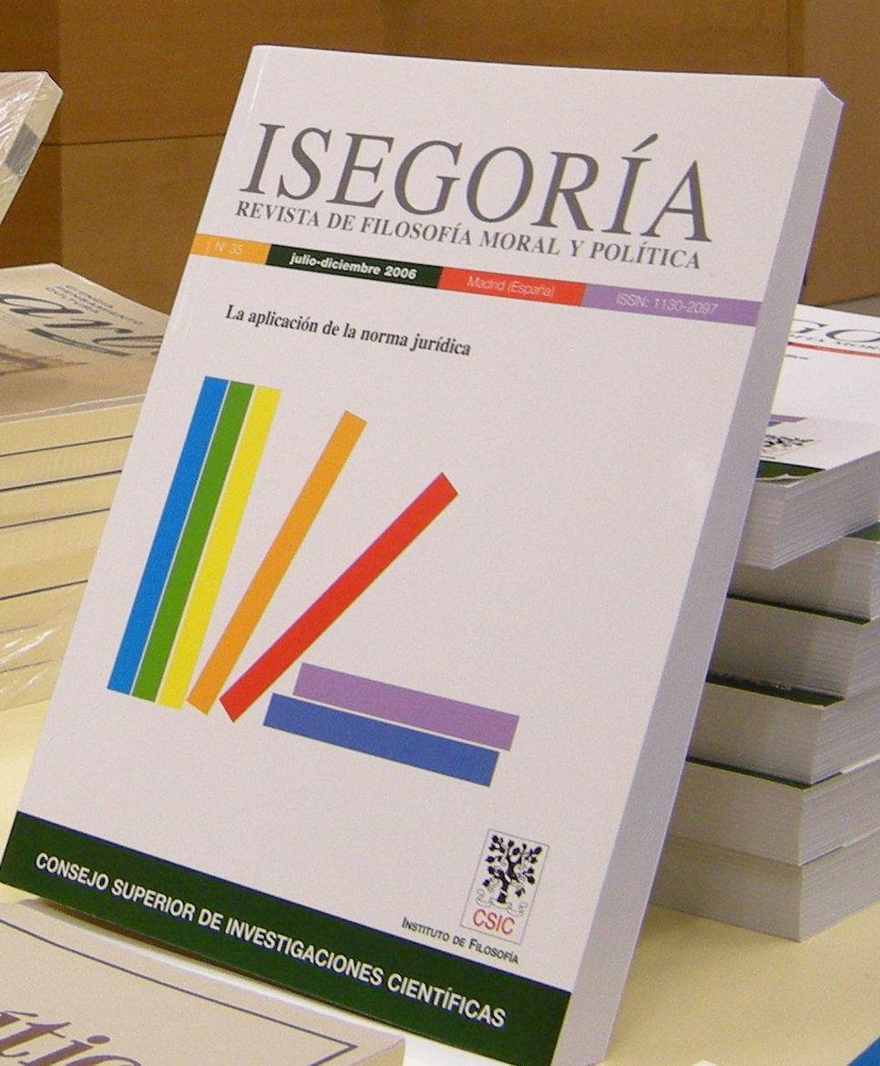 La revista Isegoría publica su número 43 Portada de la revista