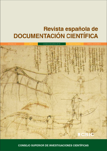 La "Revista española de Documentación Científica (REDC)" publica el Vol 43, nº 3 de 2020 Portada de la revista