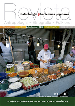 La Revista de Dialectología y Tradiciones Populares publica el Vol. 71, nº 2 de 2016 Portada de la revista