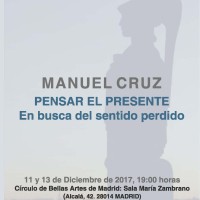 Las "Conferencias Aranguren de Filosofía", organizadas por el Instituto de Filosofía del CSIC, cumplen 25 años Cartel