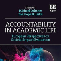 Elea Giménez (IFS), coautora del libro "Accountability in Academic Life. European Perspectives on Societal Impact Evaluation"