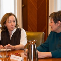 La presidenta del CSIC y la secretaria General de Inclusión durante la reunión / Vinca Page (CSIC)