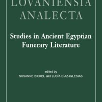 Lucía Elena Díaz-Iglesia (ILC) coeditora y coautora del libro "Studies in Ancient Egyptian Funerary Literature" Portada del libro