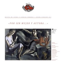 Pura Fernández (ILLA) coordinadora y autora del monográfico "Por ser mujer y autora..." de la revista INSULA Portada de la revista