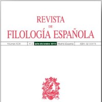 La "Revista de Filología Española" publica el Vol. 96, nº 2 de 2016 Portada de la revista