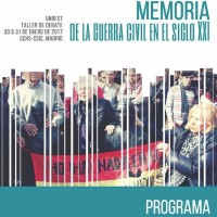 Taller UNREST Exhumaciones y memoria de la Guerra Civil en el siglo XXI Taller UNREST Exhumaciones y memoria de la Guerra Civil en el siglo XXI