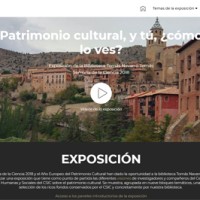 La biblioteca Tomás Navarro Tomás del CCHS estrena una web sobre patrimonio cultural Pantallazo de la web