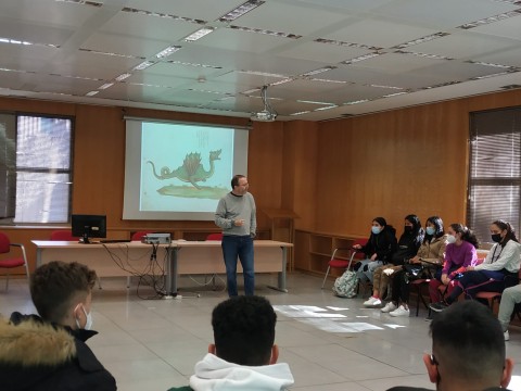 IES Miguel Delibes en la charla de Juan Pimentel