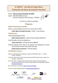 XI JSPDCP ‐ Jornada de Seguridad y Protección de Datos de Carácter Personal