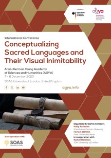 Congreso: "Conceptualizing Sacred Languages and Their Visual Inimitability"