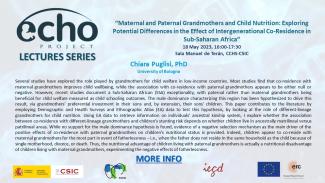 Seminario "Maternal and Paternal Grandmothers and Child Nutrition: Exploring Potential Differences in the Effect of Intergenerational Co-Residence in Sub-Saharan Africa"