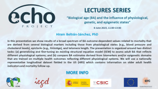 Seminario "Biological age (BA) and the influence of physiological, genetic, and epigenetic states"