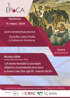 Seminario ÉPoCA «¿Un encierro honorable? La conscripción obligatoria y la nacionalización de las masas en América Latina (fines siglo XIX - comienzos del XX)»