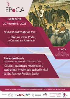 Seminario ÉPoCA: «Dictadura, postdictadura y resistencia en la poesía chilena: A 40 años de la publicación oficial del libro Dawson de Aristóteles España»