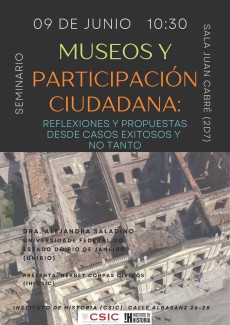 Seminario "Museos y participación ciudadana: reflexiones y propuestas desde casos exitosos y no tanto"