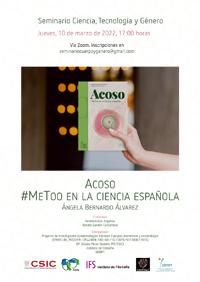 Seminario CTG: "Acoso #MeToo en la ciencia española"