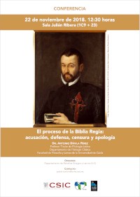 Conferencia El proceso de la Biblia Regia: acusación, defensa, censura y apología