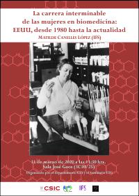 Seminario La carrera interminable de las mujeres en biomedicina: EEUU, desde 1980 hasta la actualidad
