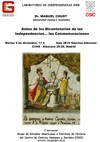 Cartel del seminario Seminario del Laboratorio de Independencias 2008: "Antes de los Bicentenarios de las Independencias... las Conmemoraciones"