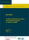 Seminario CIP: "Los efectos distributivos de los ingresos de los inmigrantes en España: un análisis con la MCVL"