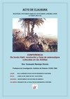 Cartel de la conferencia Acto de clausura del "Máster Universitario en Estudios Americanos (Curso 2014-15)