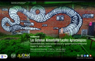 Conferencia Los sistemas alimentarios locales agroecológicos: sostenibilidad, innovación social y gobernanza