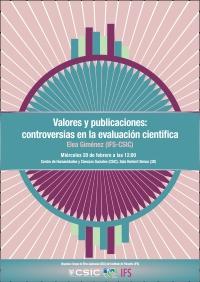 Seminario "Valores y publicaciones: controversias en la evaluación científica"