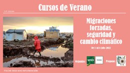Cartel del curso Curso de verano "Migraciones forzadas, seguridad y cambio climático"