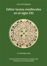 Curso de posgrado: "Editar textos medievales en el siglo XXI"