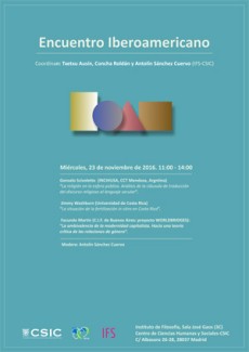 Cartel del encuentro Encuentro Iberoamericano