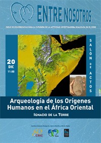 Ciclo de conferencias «Entre nosotros»: "Arqueología de los orígenes humanos en el África Oriental"