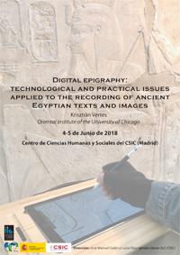 Curso de posgrado "Digital Epigraphy: Technological and practical issues applied to the recording of ancient Egyptian texts and images"